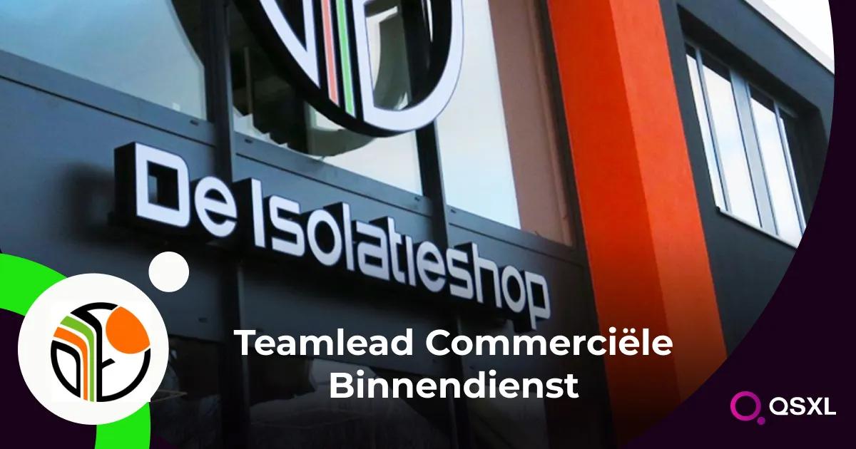 Isolatieshop - Teamlead commerciële BInnendienst Image