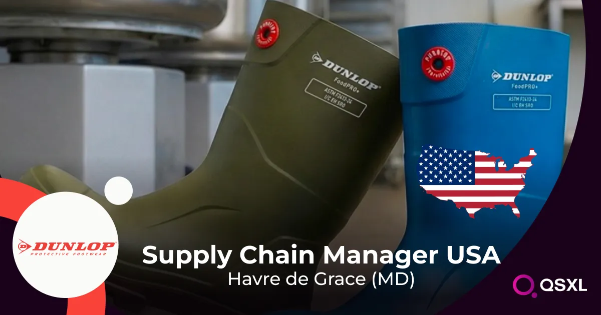 Dunlop Protective Footwear - Supply Chain Manager USA  Image